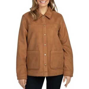 *NEW SEALED* Boston Traders Women's Faux Suede Trucker comfortable Jacket Size M